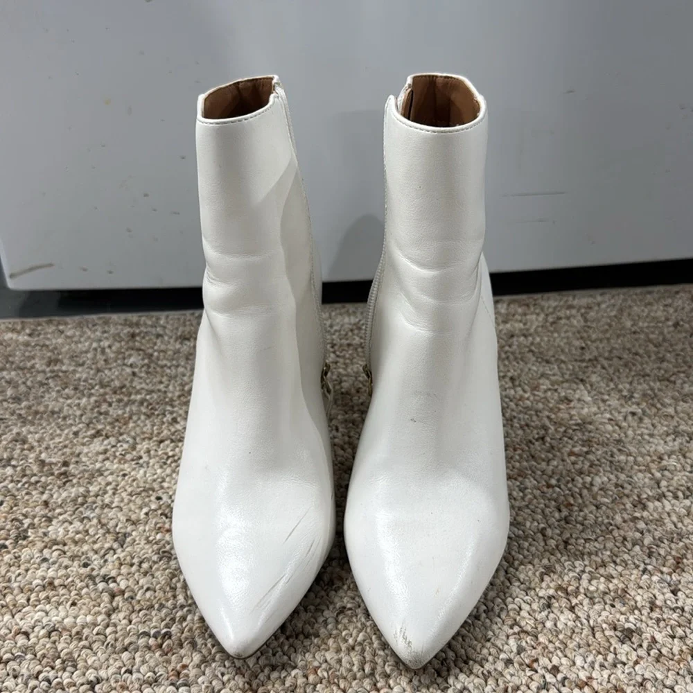 Madden Girl White Booties - Picture 2 of 9